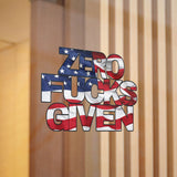 Bold Zero Fucks Given American Flag Die-Cut Sticker Bold Zero Fucks Given American Flag Die-Cut Sticker