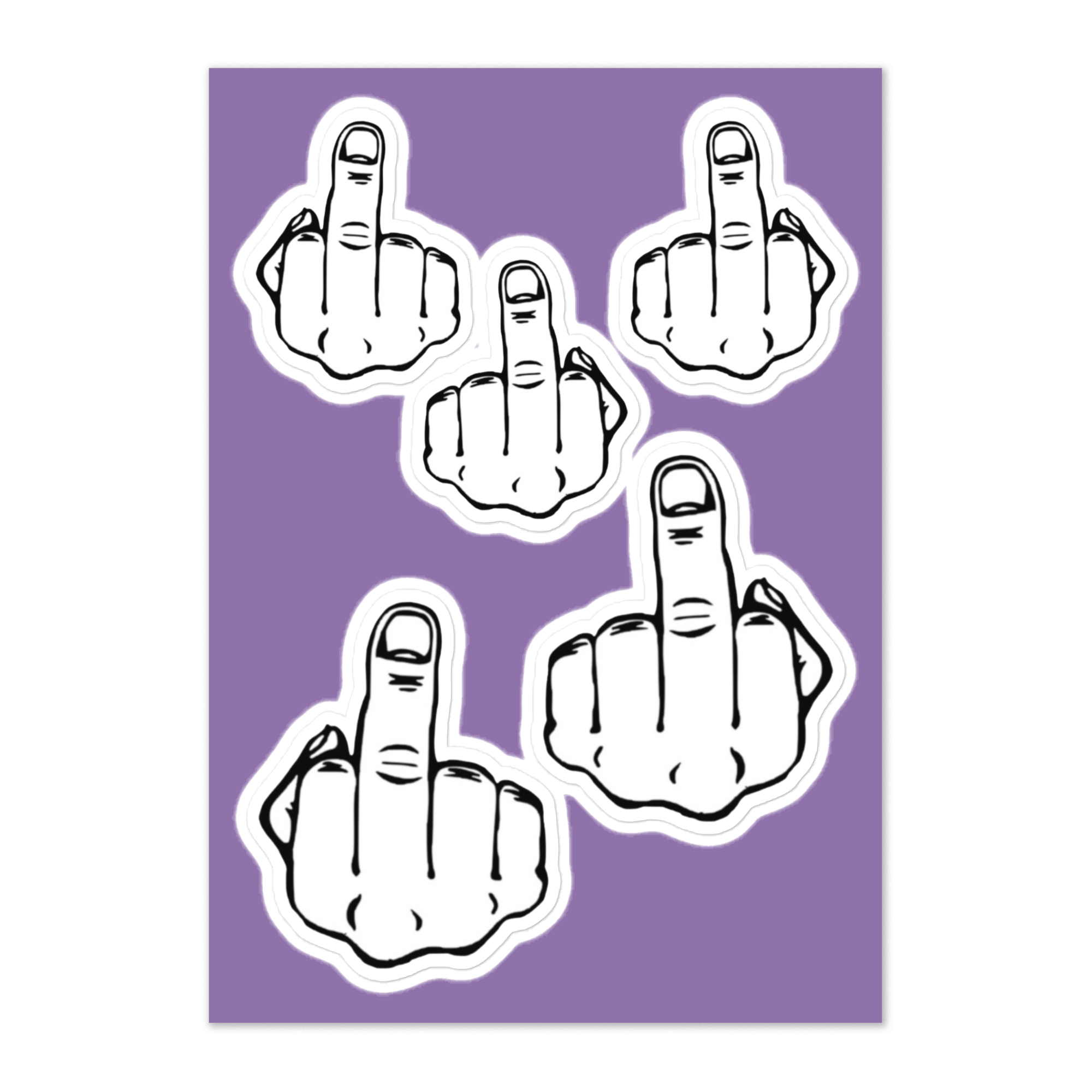 Middle Finger Sticker Sheet Middle Finger Sticker Sheet