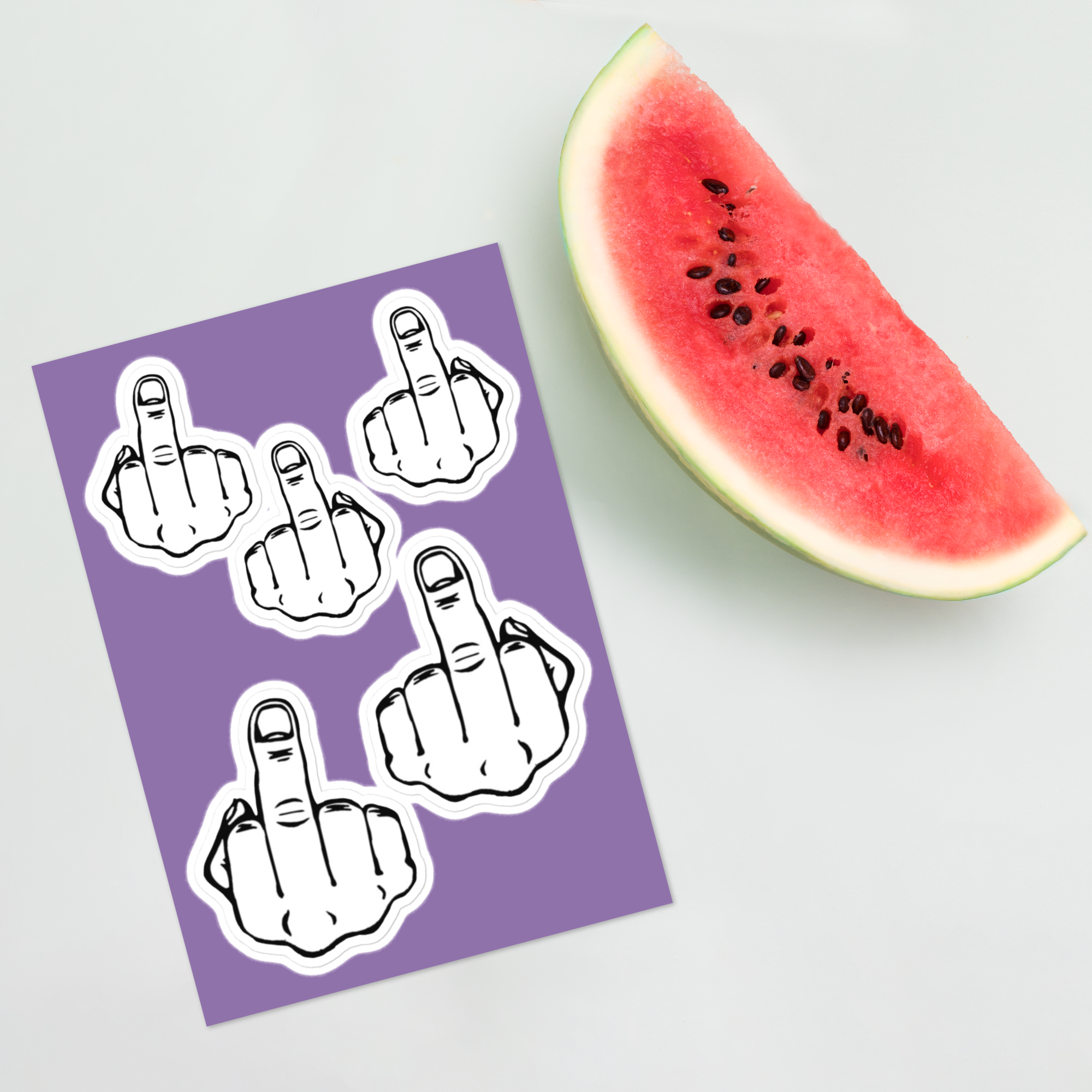 Middle Finger Sticker Sheet Middle Finger Sticker Sheet