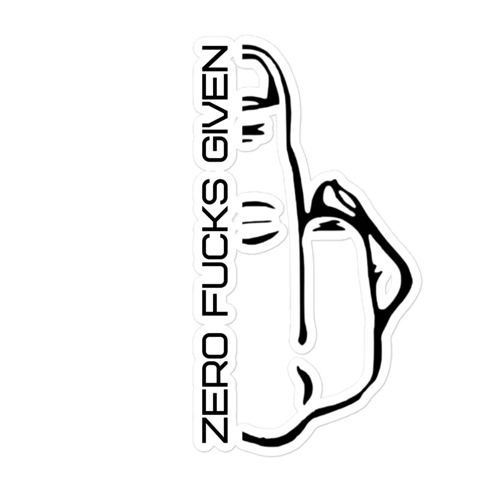 50/50 Middle Finger Sticker 50/50 Middle Finger Sticker