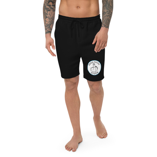 Middle Finger Circle Logo Fleece Shorts