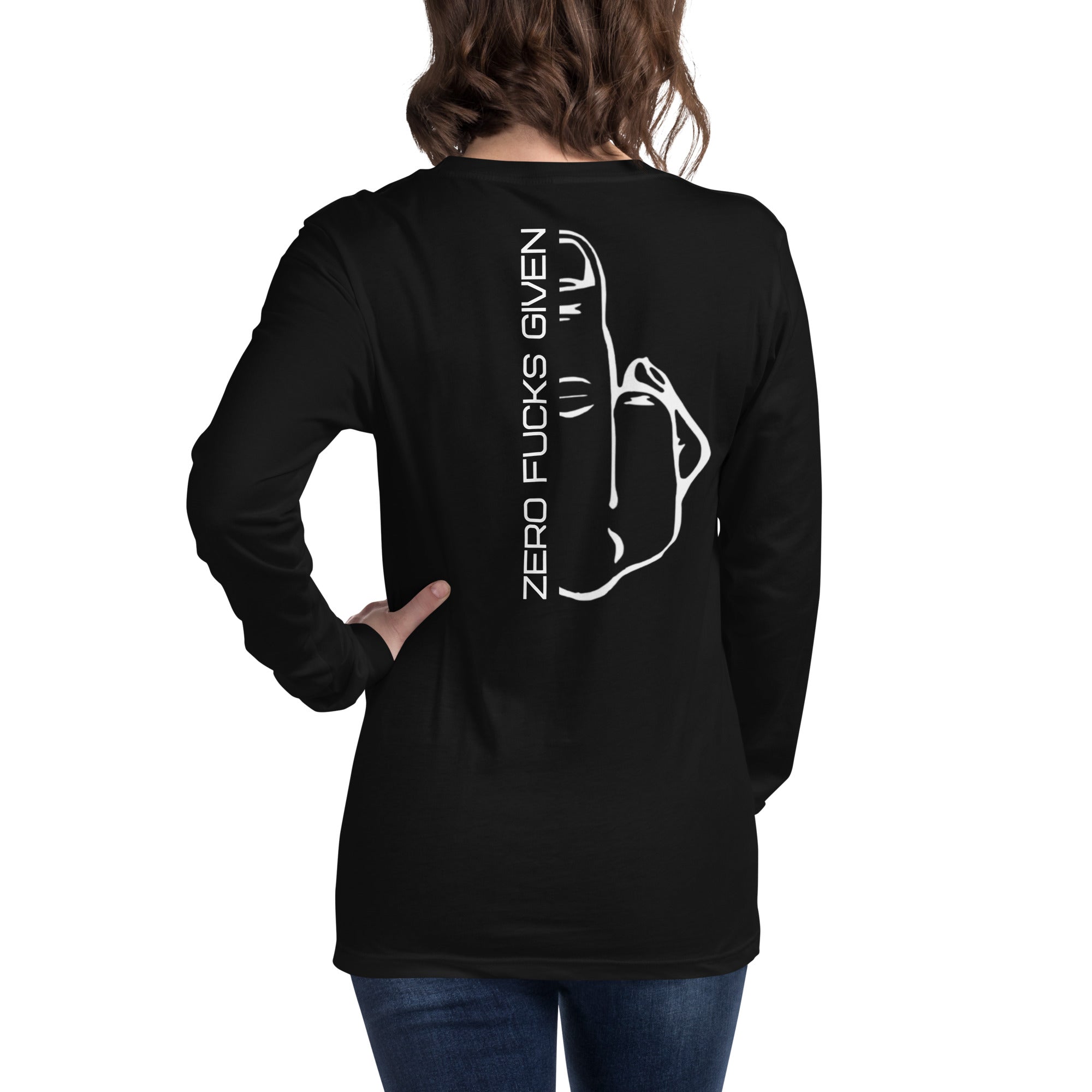 50/50 Middle Finger Long Sleeve Shirt 50/50 Middle Finger Long Sleeve Shirt