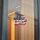 Bold Zero Fucks Given American Flag Die-Cut Sticker