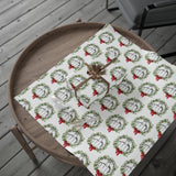 Christmas Wreath & Middle Finger Wrapping Paper