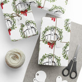 Christmas Wreath & Middle Finger Wrapping Paper