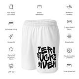 Zero Fucks Given Graffiti Unisex Mesh Shorts