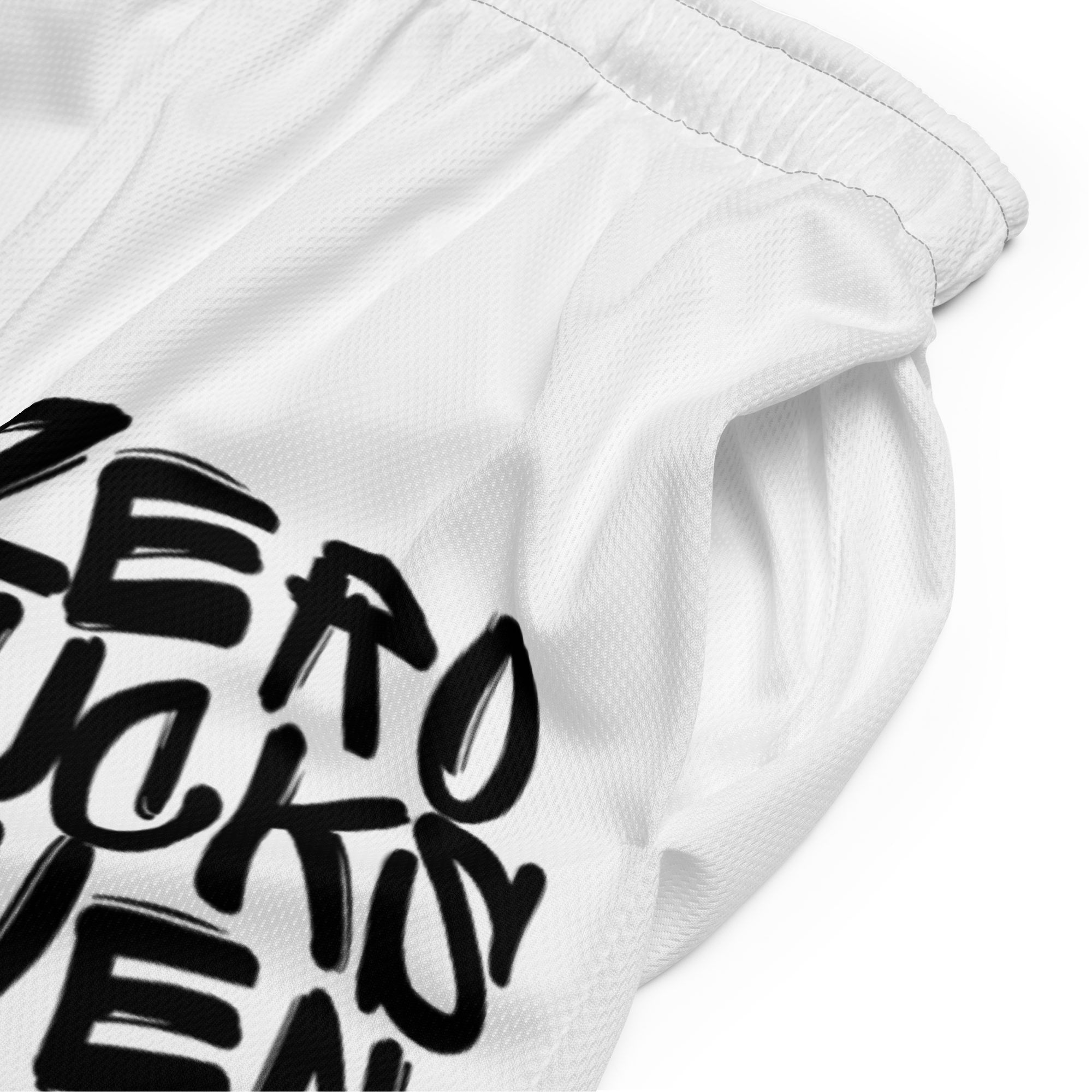 Zero Fucks Given Graffiti Unisex Mesh Shorts