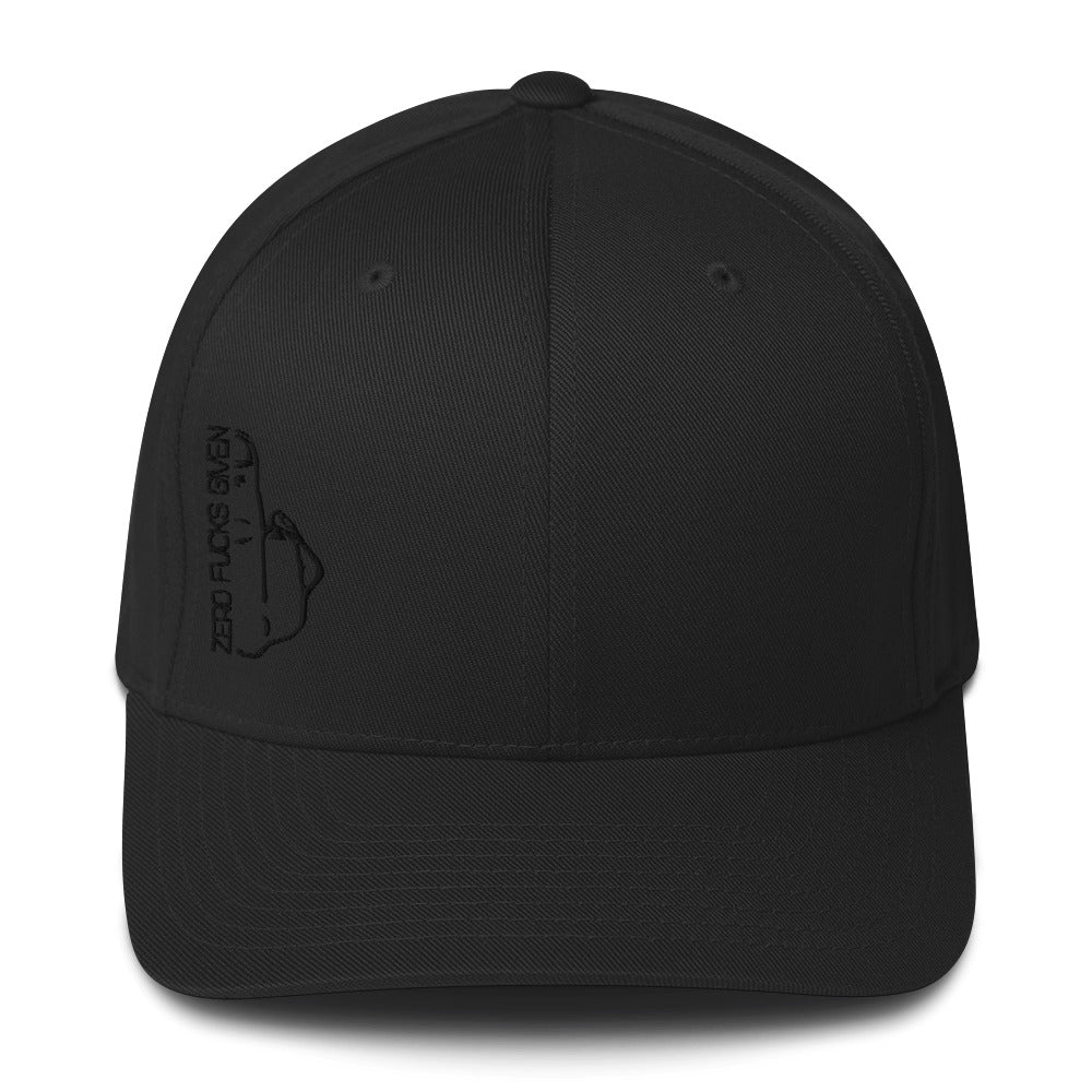 50/50 Middle Finger Logo FlexFit Hat