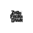 Zero Fucks Given Bold Logo with Zhad Bubble Free Sticker