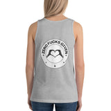 Women's Zero Fucks Given Skeleton Heart Hands Tank Top