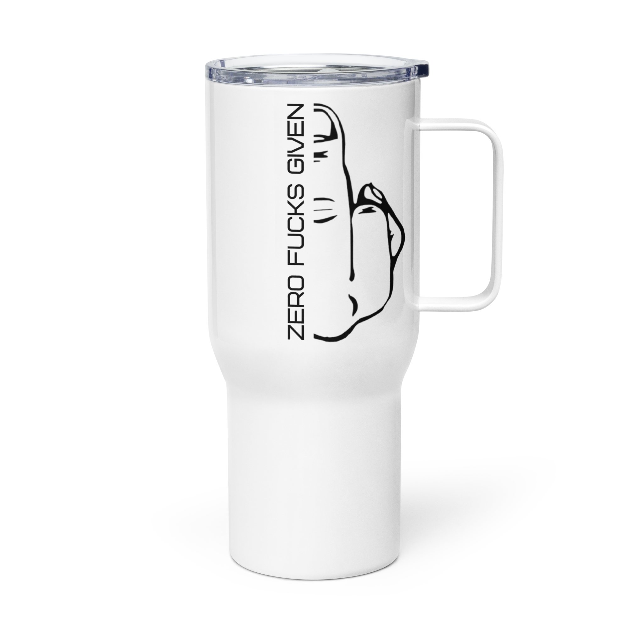 Zero Fucks Given Travel Mug with Handle