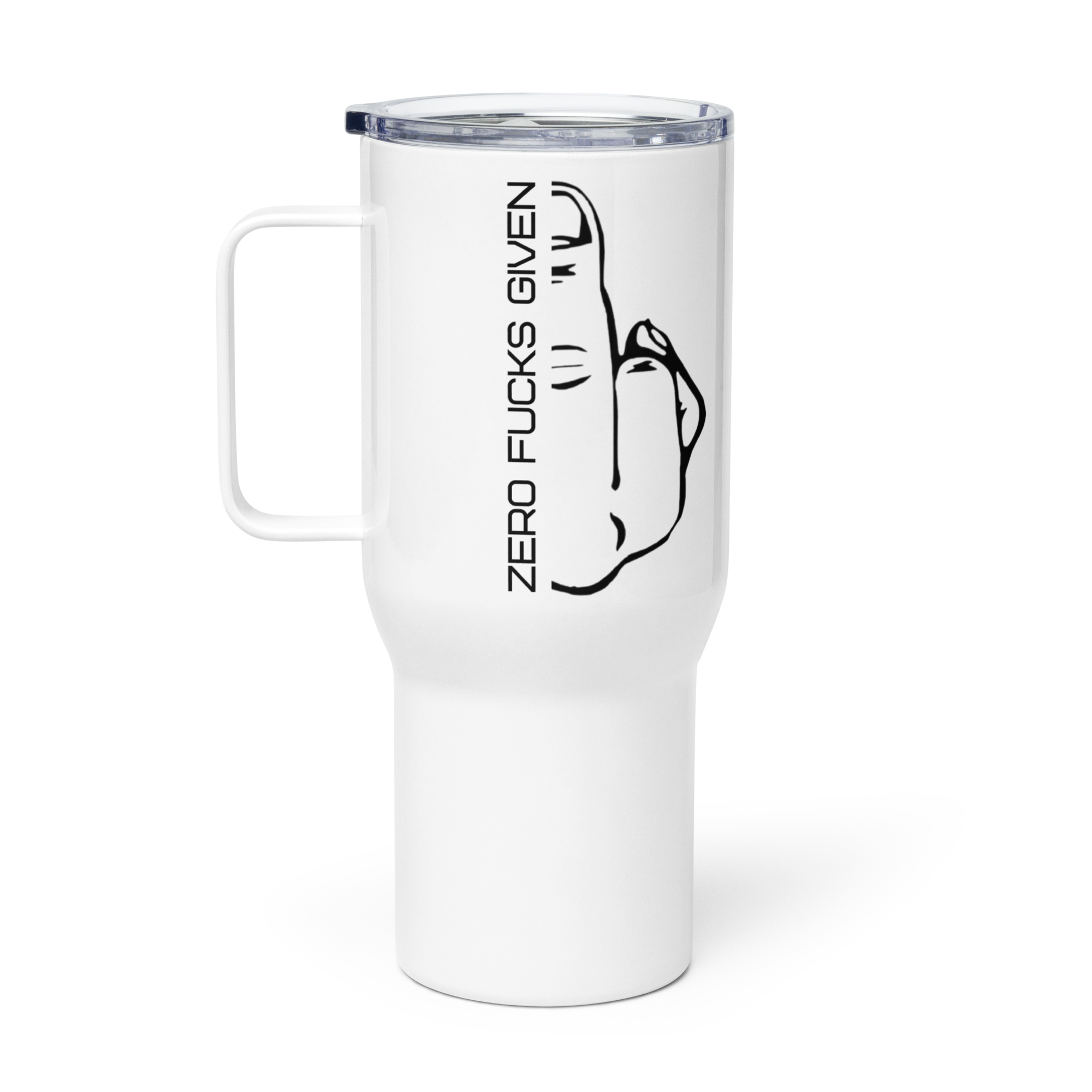 Zero Fucks Given Travel Mug with Handle