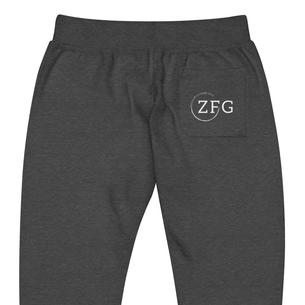 Zero Fucks Given Zhad Unisex Fleece Joggers