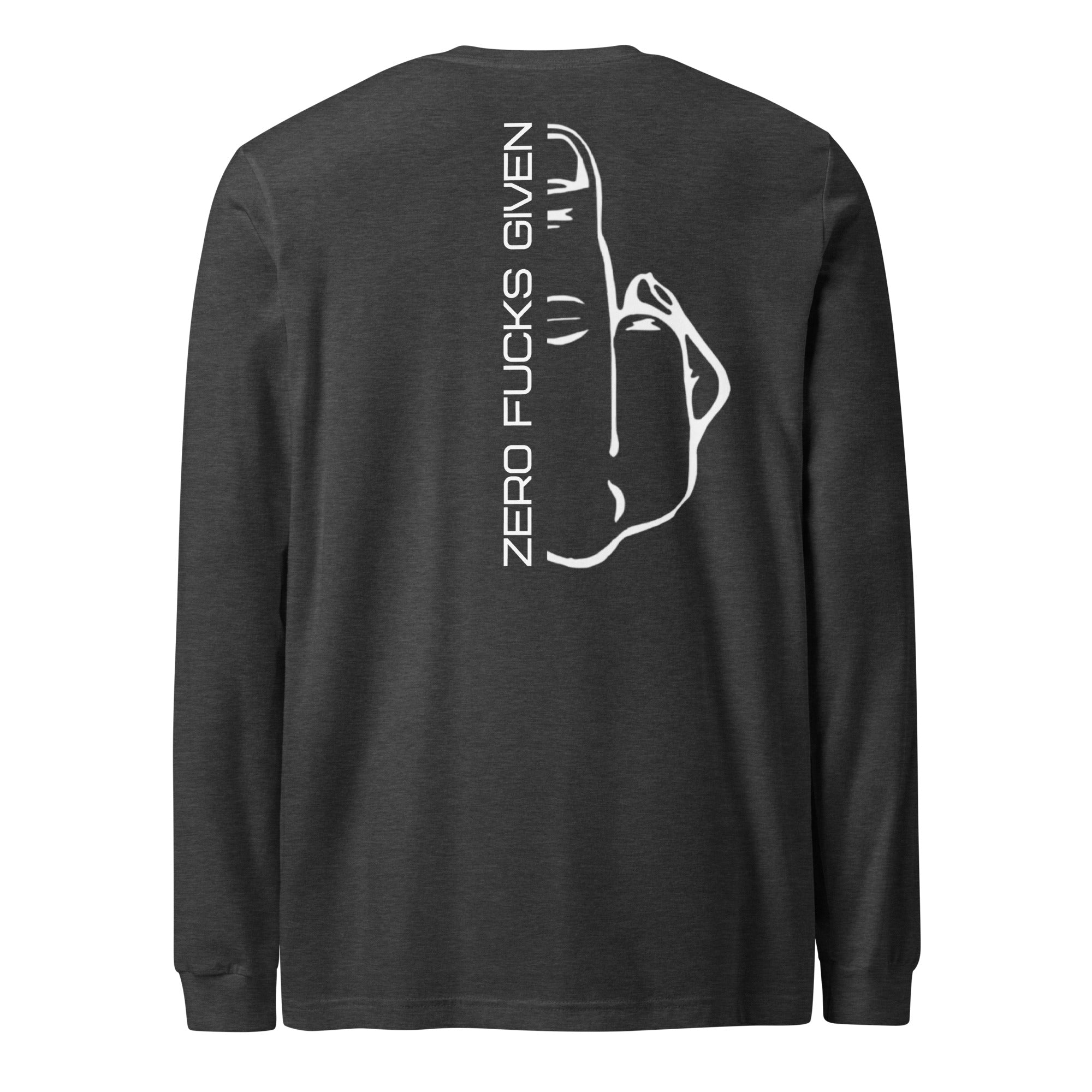 50/50 Middle Finger Long Sleeve Shirt