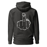 Zero Fucks Given Middle Finger (back) Unisex Hoodie