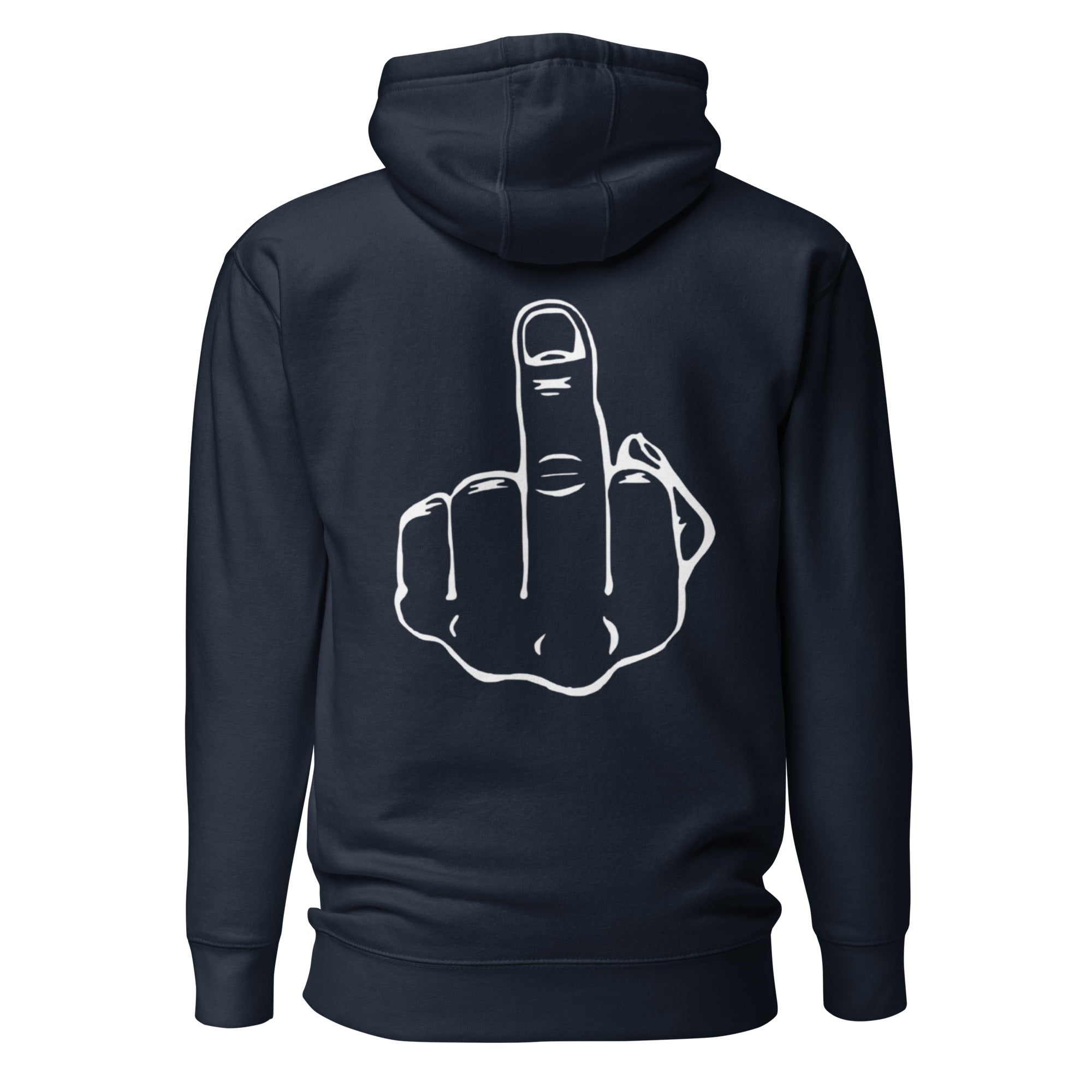 Zero Fucks Given Middle Finger (back) Unisex Hoodie