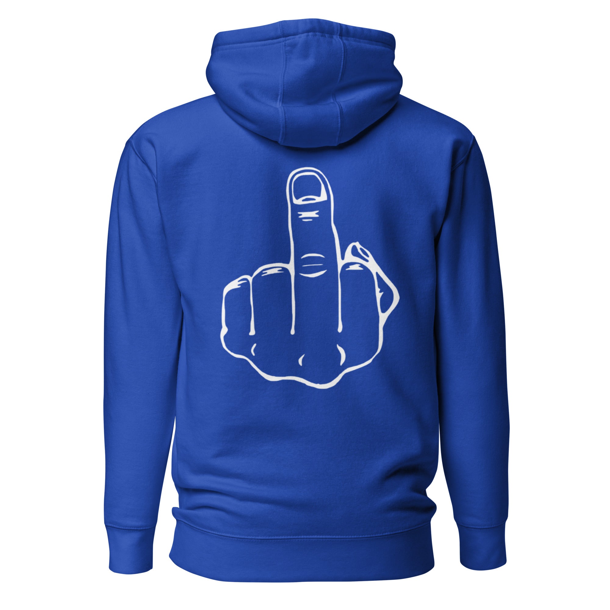 Zero Fucks Given Middle Finger (back) Unisex Hoodie