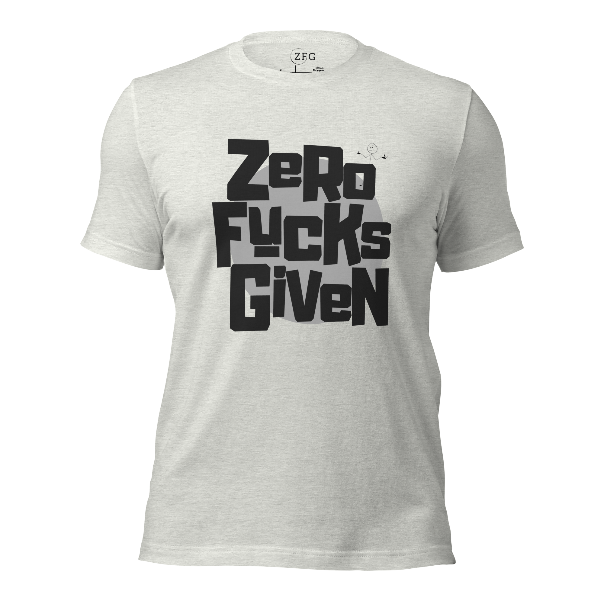 Zero Fucks Given Bold Logo w/Zhad Unisex T