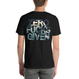 Zero Fucks Given Moon Over Ocean Waves Unisex T