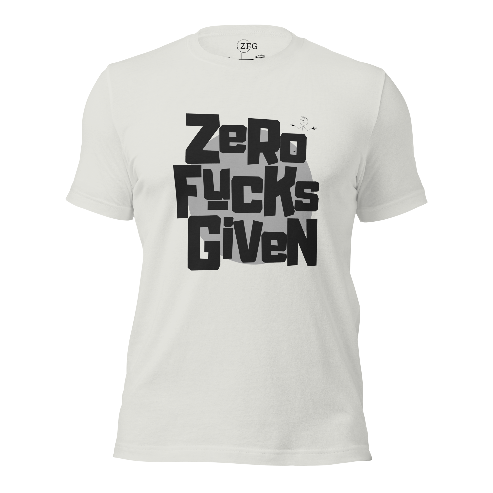 Zero Fucks Given Bold Logo w/Zhad Unisex T